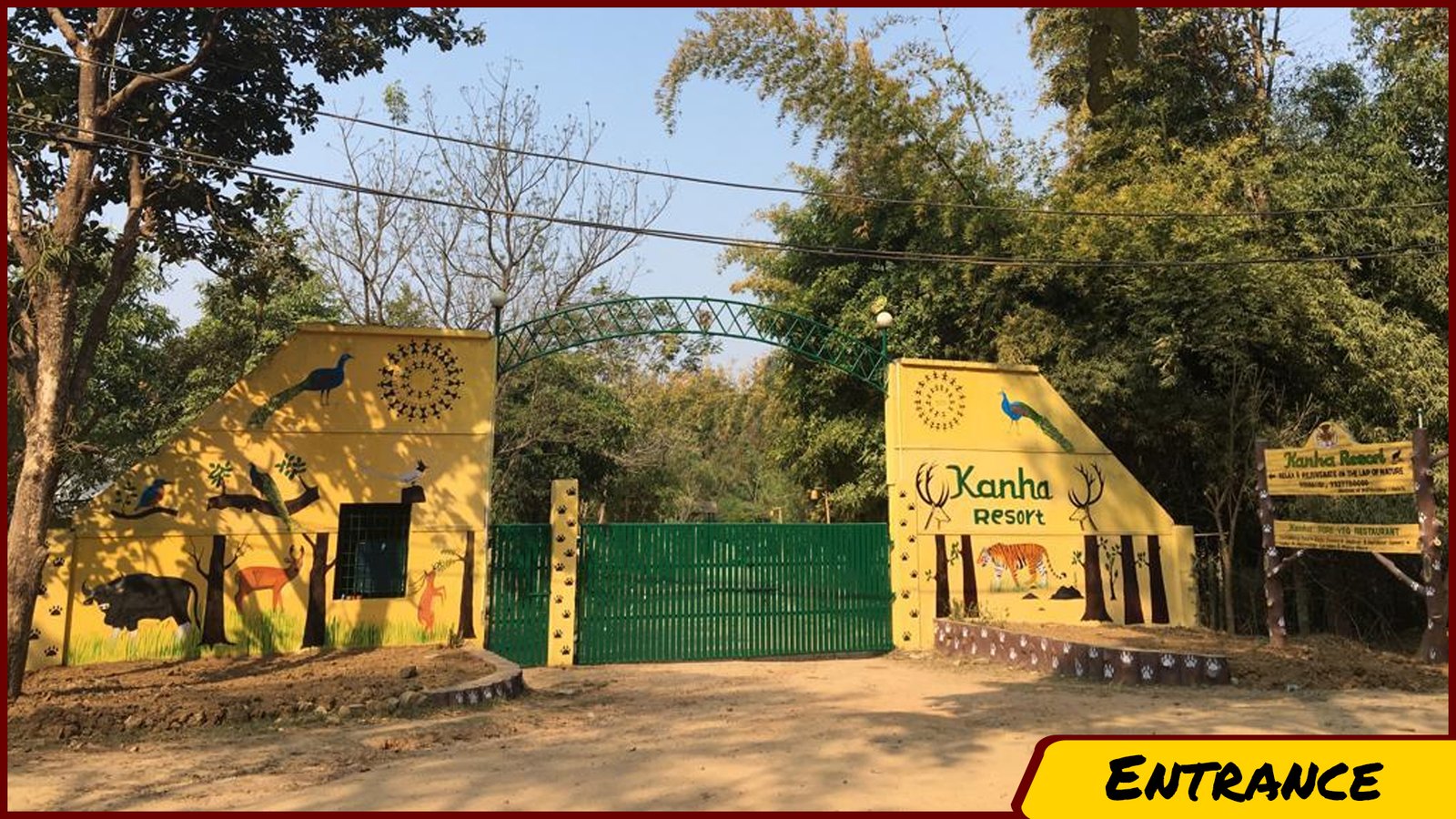 Kanha Resort entrance